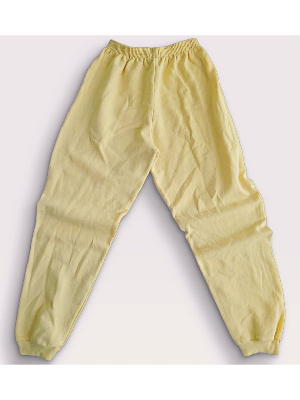 Hanes Her Way Vintage Yellow Oversized Sweatpants Joggers (M)